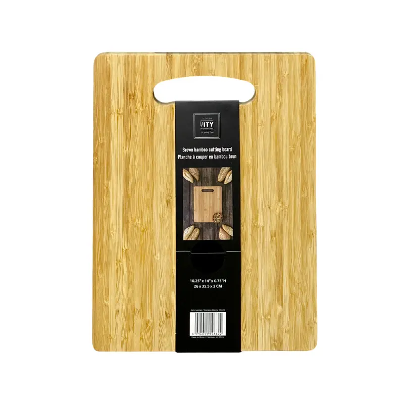 ITY - BROWN BAMBOO CUTTING BOARD EA