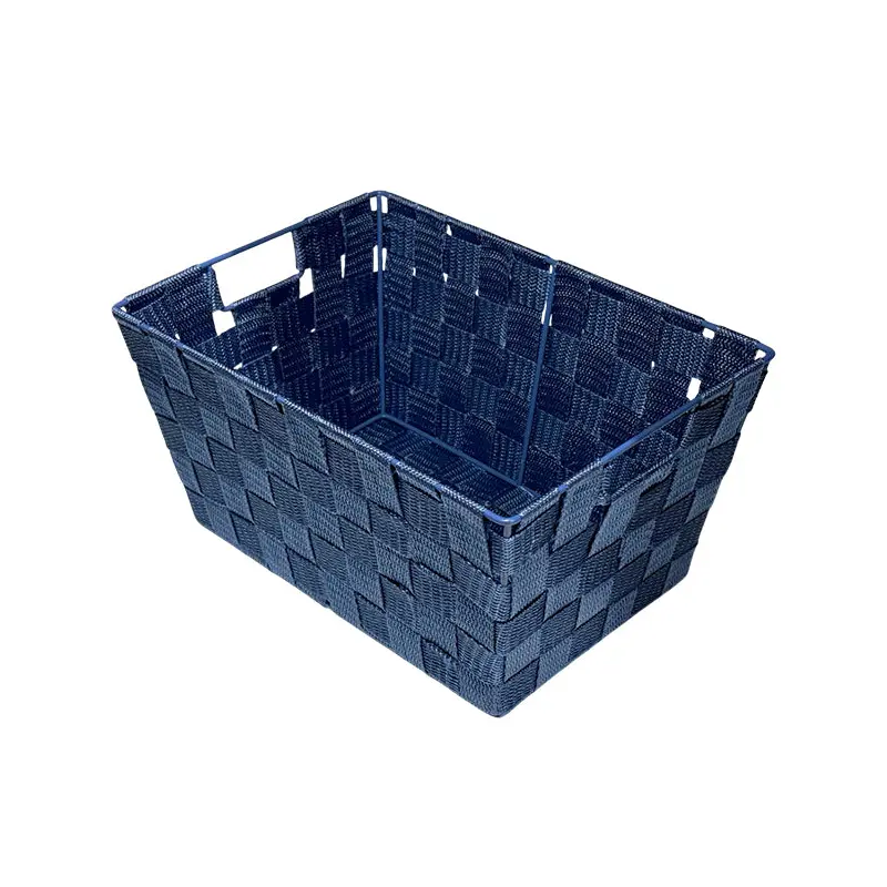 ITY - NYLON RECTANGULAR STORAGE BASKET NAVY EA