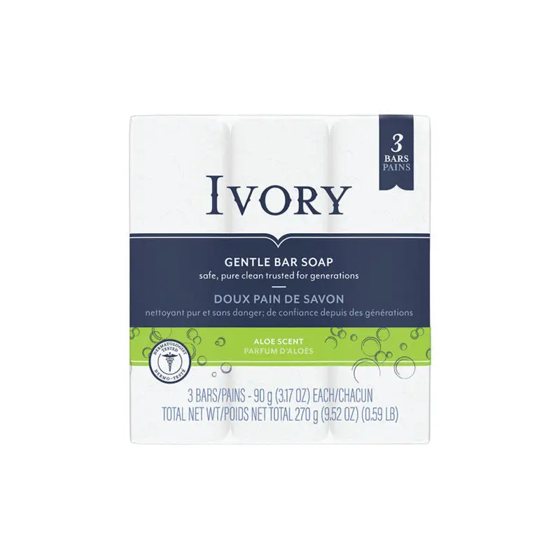 IVORY - CLEAN ALOE SCENT BARS 3x90 GR