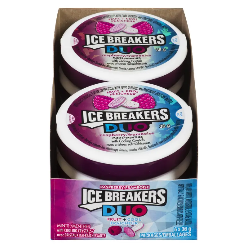 ICE BREAKERS - DUO TINS RASPBERRY 6x36 GR