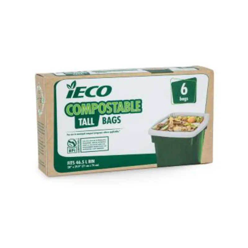 IECO - COMPOSTABLE BIN LINERS 6EA