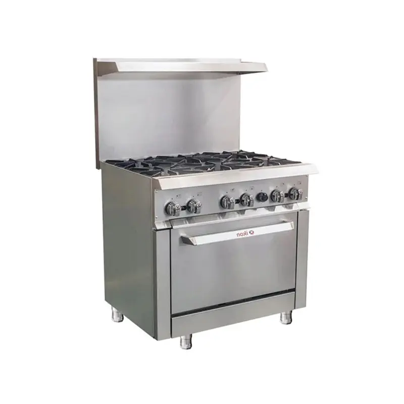 IKON - 6 BURNER S/STEEL RANGE 36" EA