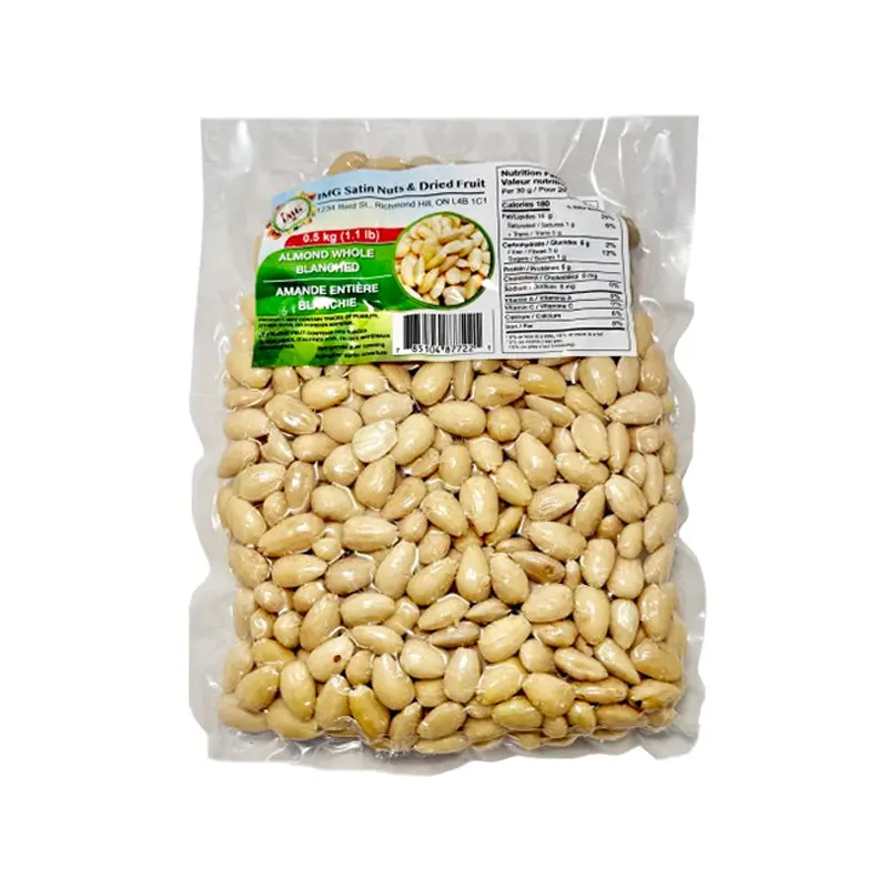 IMG SATIN - ALMOND WHOLE BLANCHED 500GR