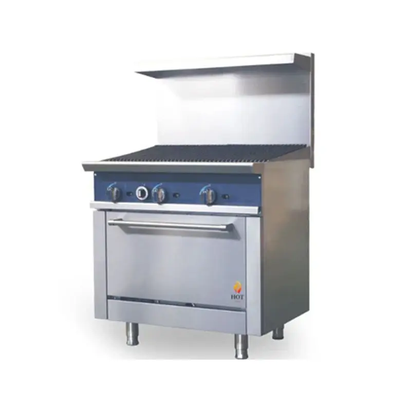 HOTZONE - 36" RANGE WITH CHARBROILER