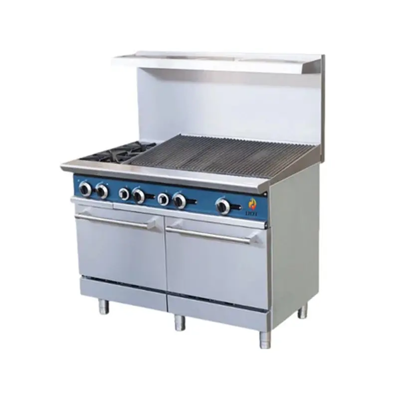HOTZONE - HOT ZONE TWO BURNER RANGE WITH BROILER 36"