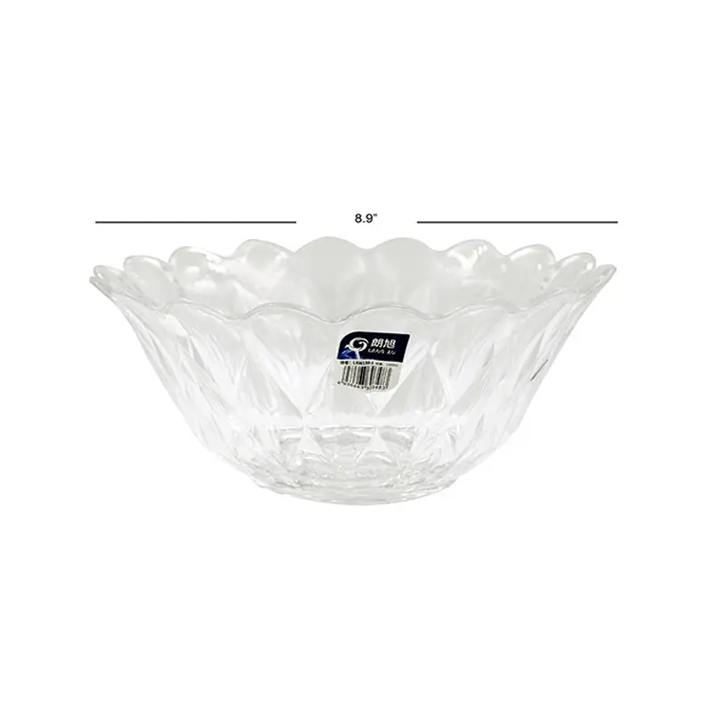 HOUSEWARE - BOWL GLASS 9x9x4IN 2PC