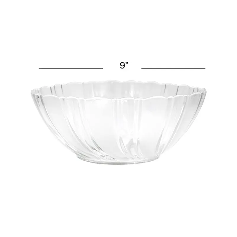 HOUSEWARE - PETAL GLASS BOWL 9IN
