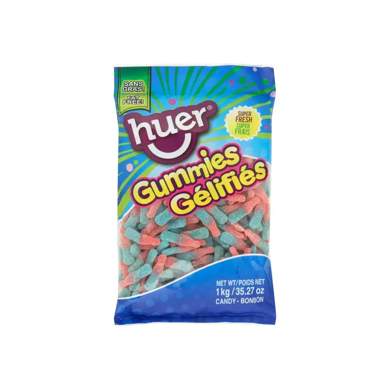 HUER - SOUR BUBBLEGUM BOTTLES 12x1 KG