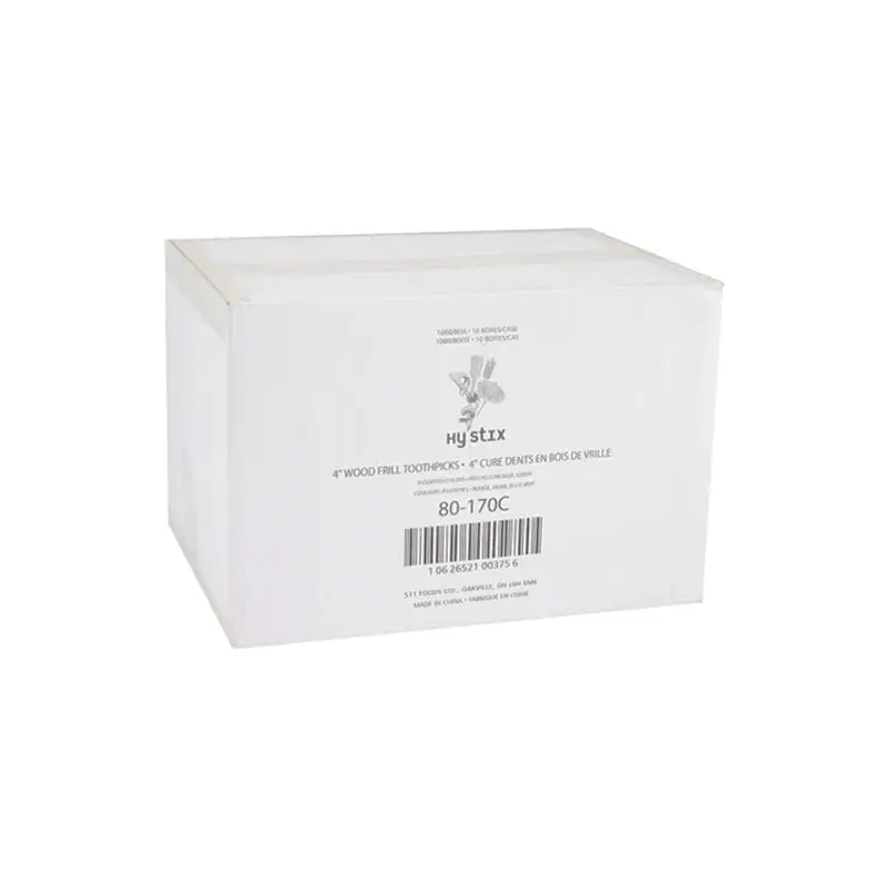 HY STIX - TOOTHPICKS 4in FRILL 10x1000 PK