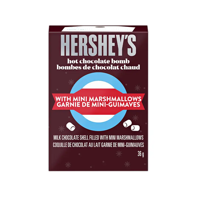 HERSHEY - HOT CHOCOLATE BOMB WITH MINI MARSHMALLOWS 36 GR