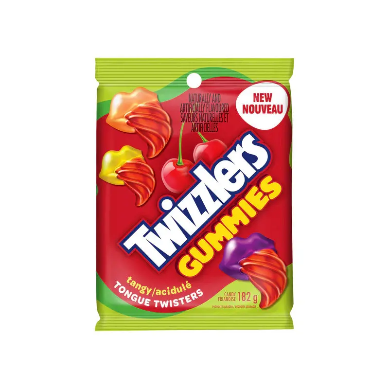 HERSHEY'S - TWIZZLERS GUMMIES TANGY TONGUE TWISTERS 10x182 GR