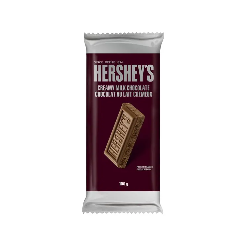 HERSHEYS - HERSHEY MILK CHOCOLATE FAMILY BAR 100GR