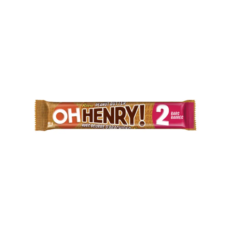 HERSHEYS - OH HENRY PEANUT BUTTER KING 24x85 GR