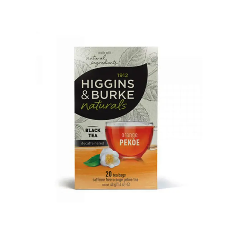 HIGGINS & BURKE - DECAF ORANGE PEKOE TEA 20EA