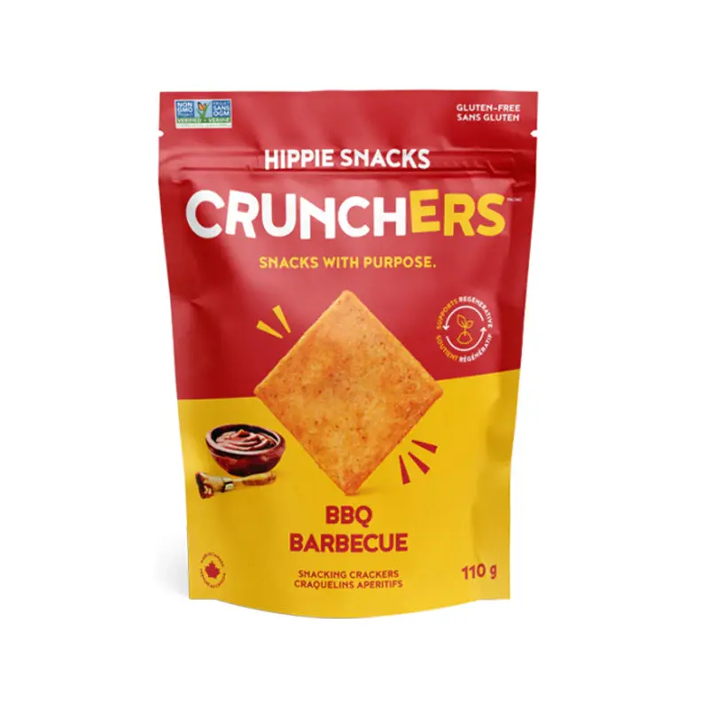 HIPPIE SNACKS - CRUNCHERS BBQ 110GR