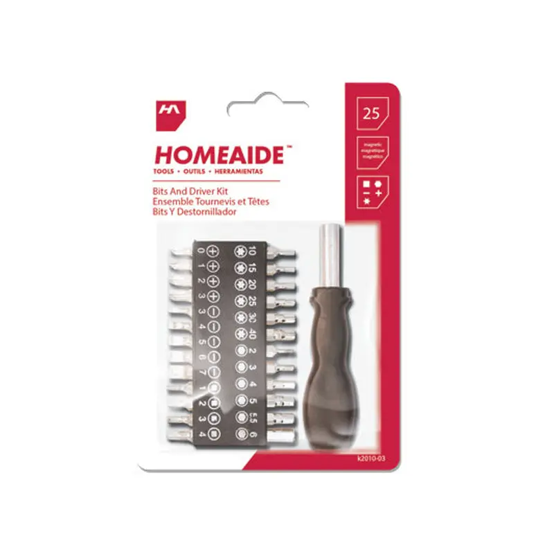 HOME AIDE - BITS AND DRIVER 25 EA