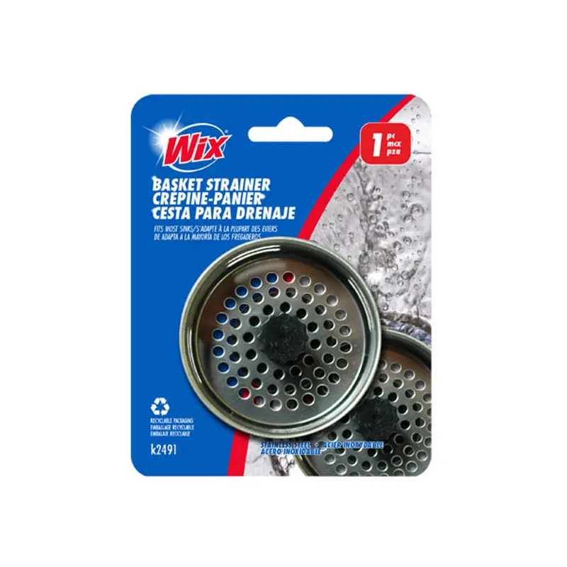 HOME-AIDE - DRAIN BASKET STAINLESS STEEL EA