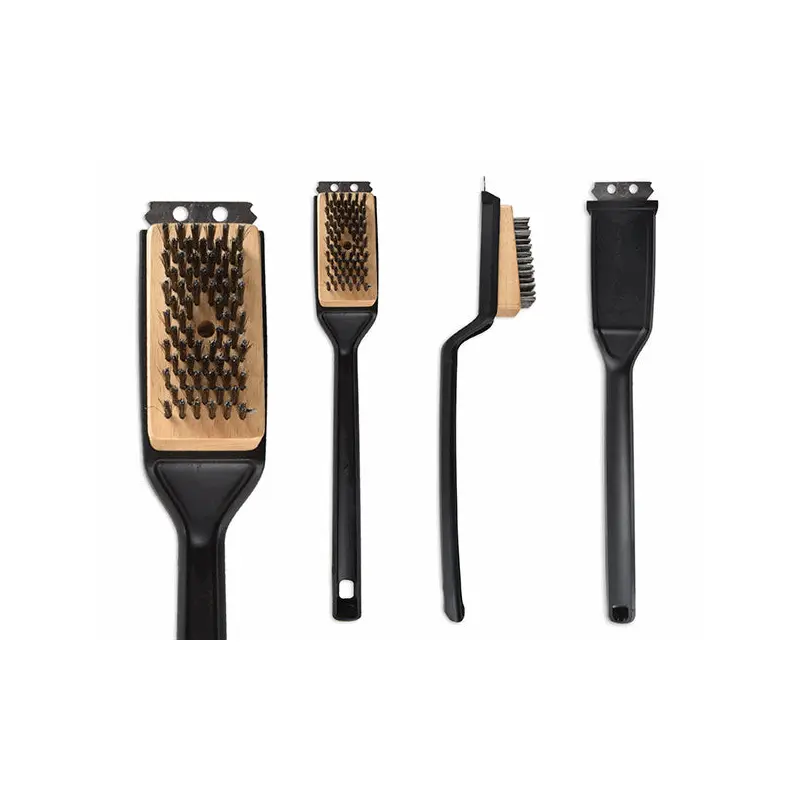 GRILL MAESTRO - WOODEN S/S BRISTLE BBQ BRUSH 17IN