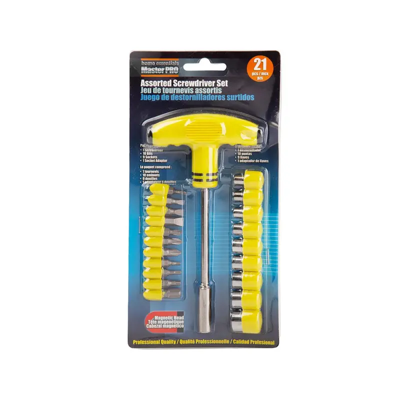 H.E MASTER PRO - ASSORTED SCREWDRIVER SET 21 PC