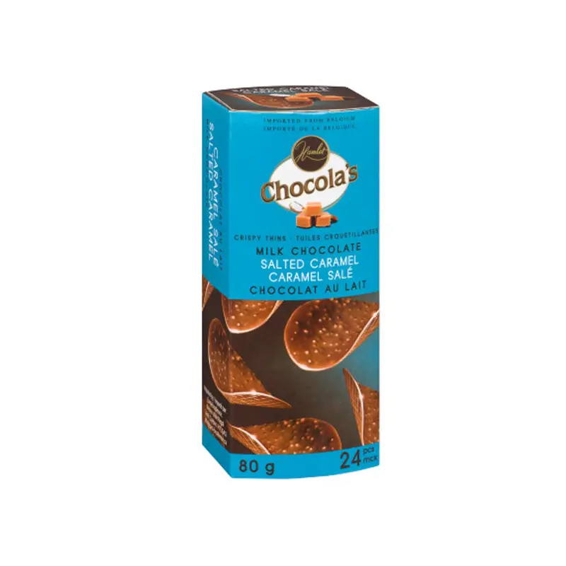 HAMLET - MILK CHOCOLATE CRISPY THINS W/ SALTED CARAMEL 80GR