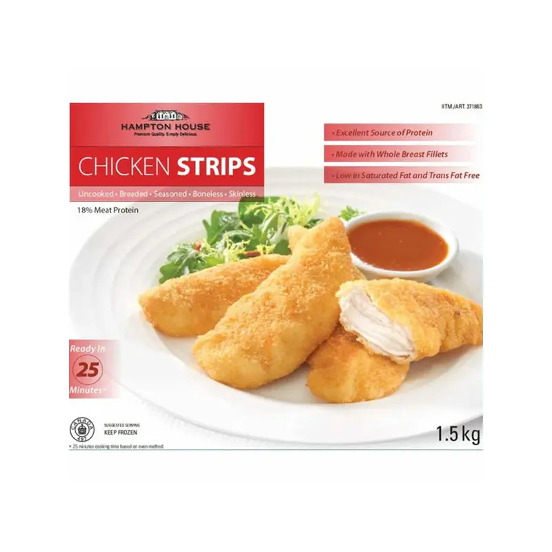 HAMPTON HOUSE - FROZEN CHICKEN STRIPS 8x1.5 KG