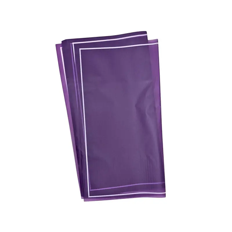 HAN SU - 20PC DEEP PURPLE W/ WHITE EDGE WRAPPING PAPER 57x57 CM