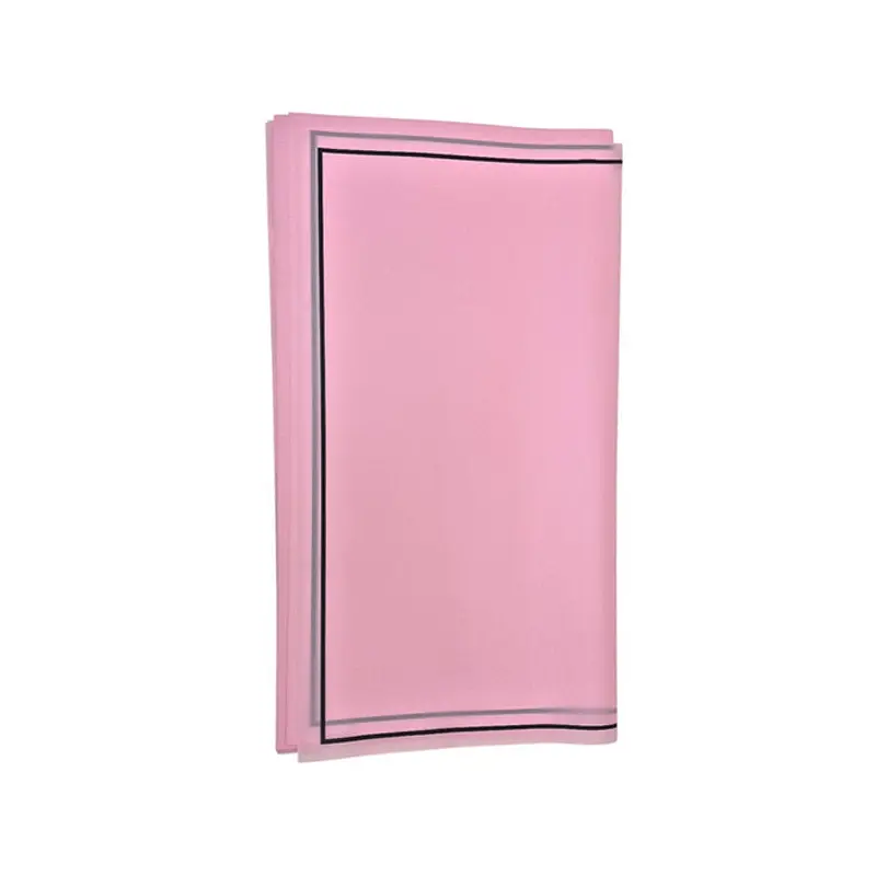 HAN SU - 20PC LIGHT PINK BLACK EDGE WRAPPING PAPER 57x57 CM