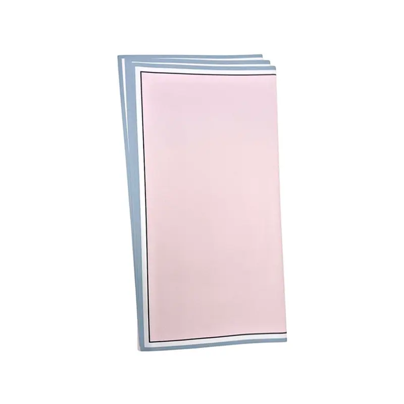 HAN SU - 20PC LIGHT PINK W/ BLUE EDGE WRAPPING PAPER 57x57 CM