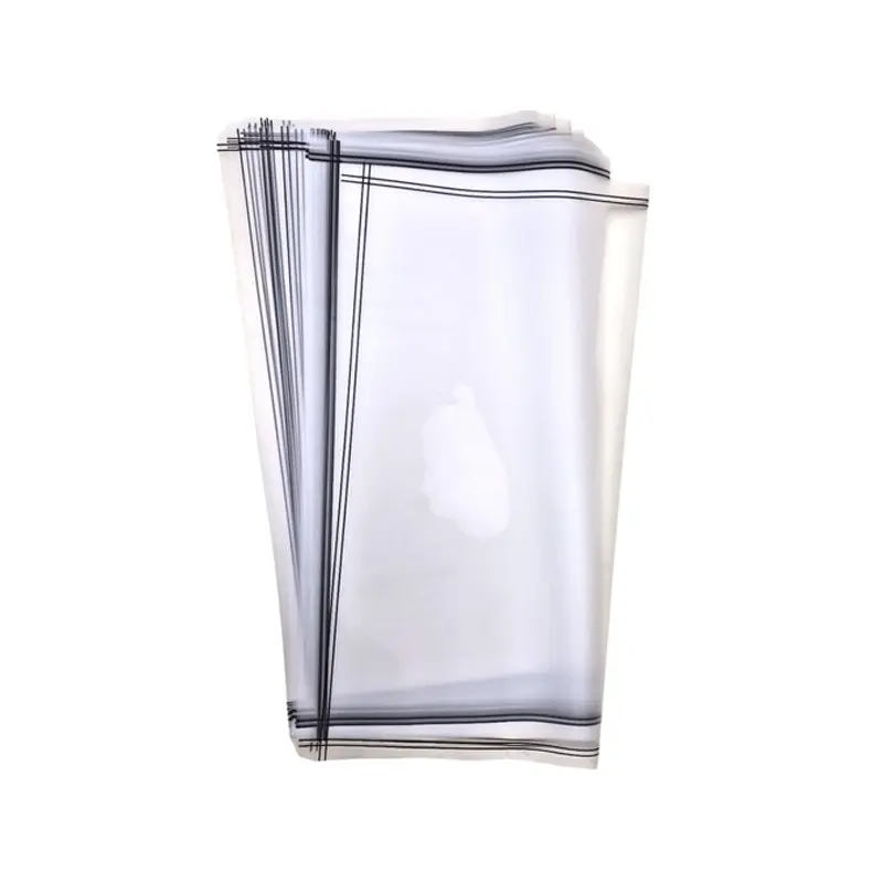 HAN SU - 20PC TRANSPARENT W/ BLACK EDGE WRAPPING PAPER 57x57 CM