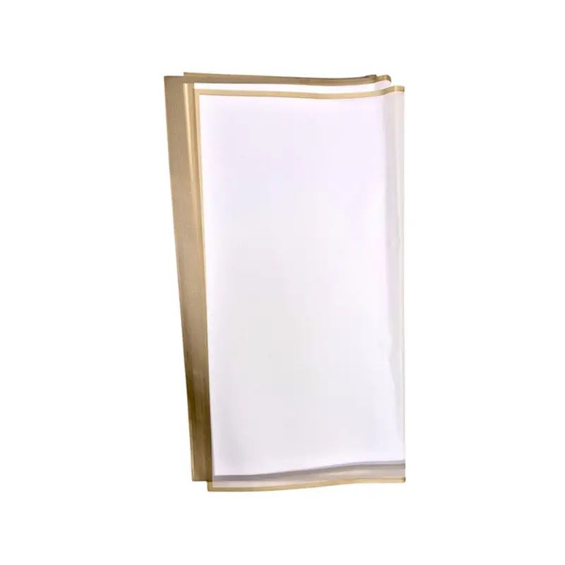 HAN SU - 20PC WHITE W/ GOLD EDGE WRAPPING PAPER 57x57 CM