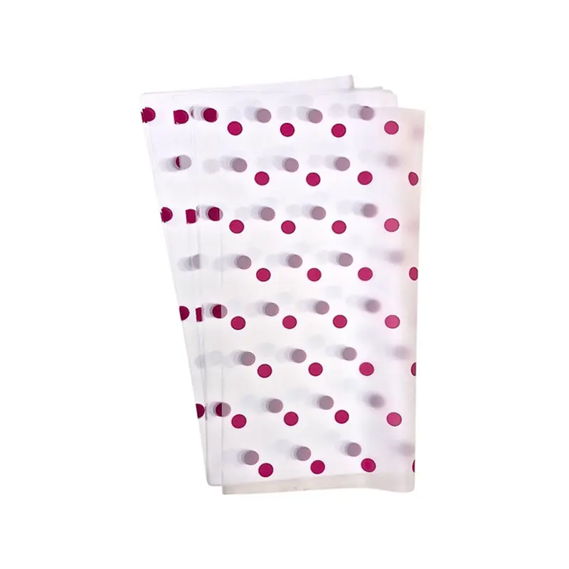 HAN SU - 20PC WHITE W/ RED POLKA DOTS WRAPPING PAPER 57x57 CM