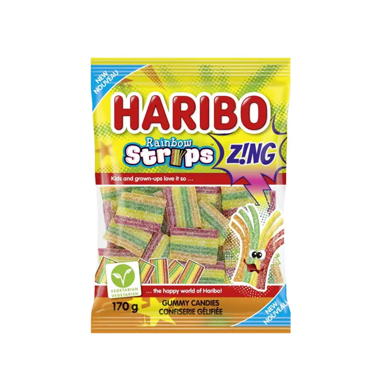 HARIBO - RAINBOW STRIPS 170GR