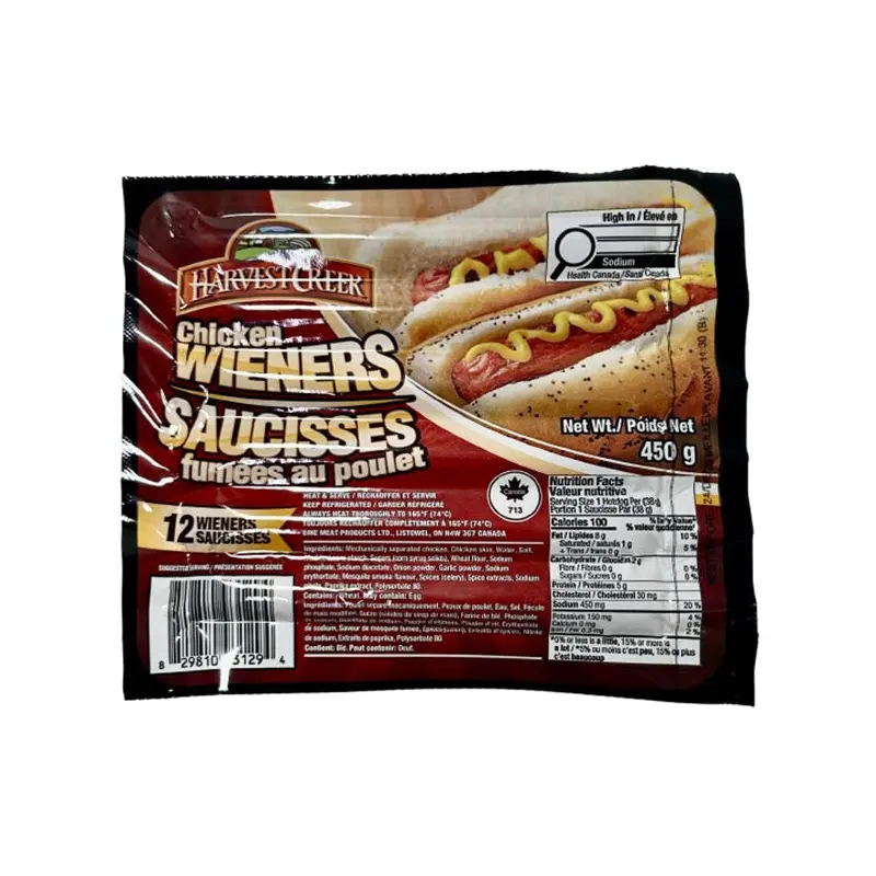 HARVEST CREEK - CHICKEN WIENERS 24x450 GR