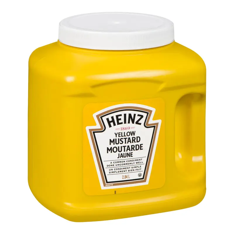 HEINZ -  YELLOW MUSTARD PLASTIC 2.84LT