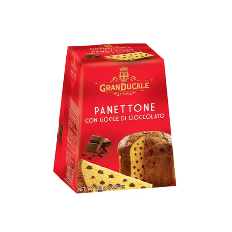 GRANDUCALE - MINI PANETTONE W/ CHOC CHIPS BOX 100% BUTTER 100GR
