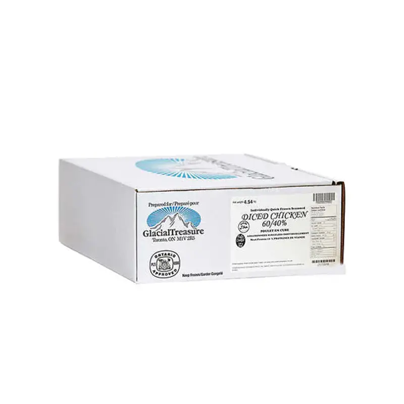 GLACIAL TREASURE - 100% WHITE DICED CHICKEN 4KG