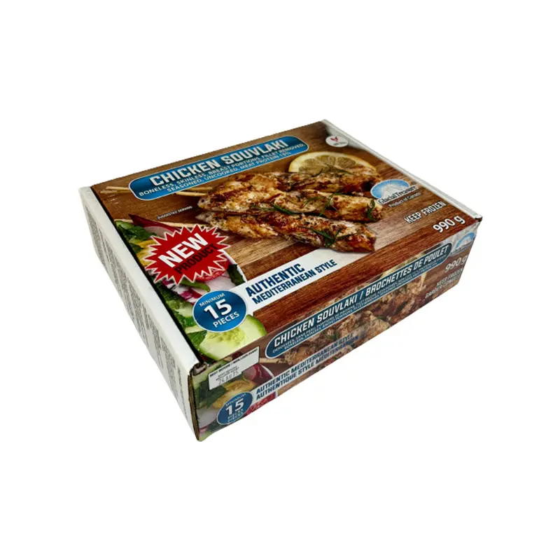 GLACIAL TREASURE - CHICKEN SOUVLAKI UNCOOKED 15x65 GR