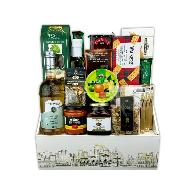 GLIDED TREATS HOLIDAY COLLECTION GIFT BASKET EA