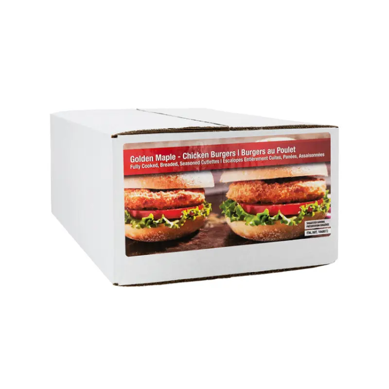 GOLDEN MAPLE - FULLY COOKED CRISPY CHICKEN BURGER 2x2 KG