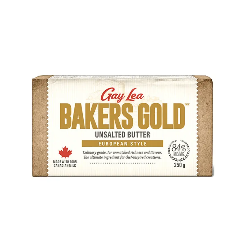 GAY LEA - BUTTER BAKERS GOLD UNSALTED 250GR