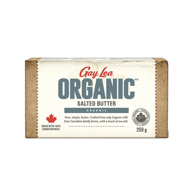 GAY LEA - BUTTER SEA SALT ORGANIC 20x250 GR