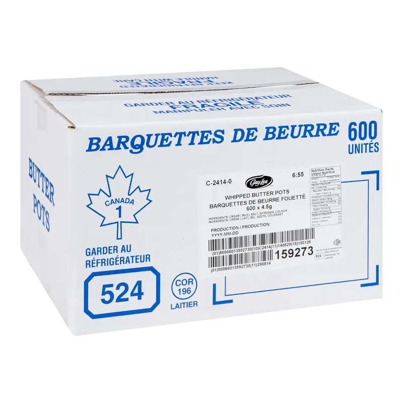 GAYLEA - WHIPPED BUTTER POTS 600x4.5GR