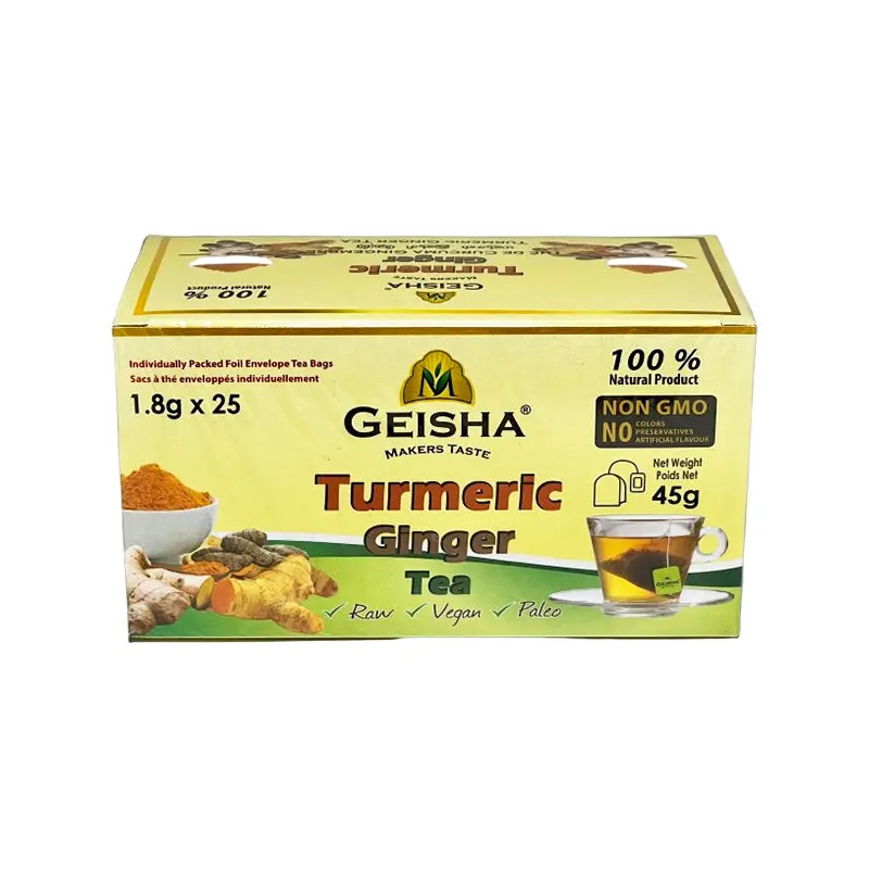 GEESHA - GINGER TURMERIC TEA 25PK