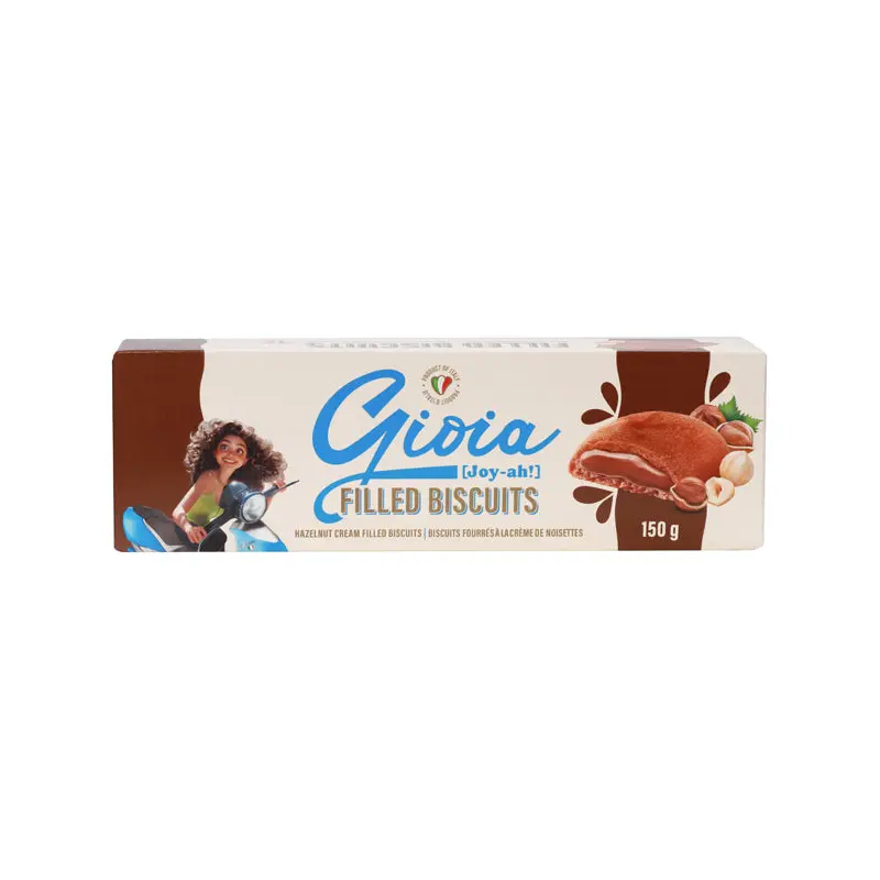 GIOIA - COOKIES HAZELNUT CREAM FILL 14x150 GR