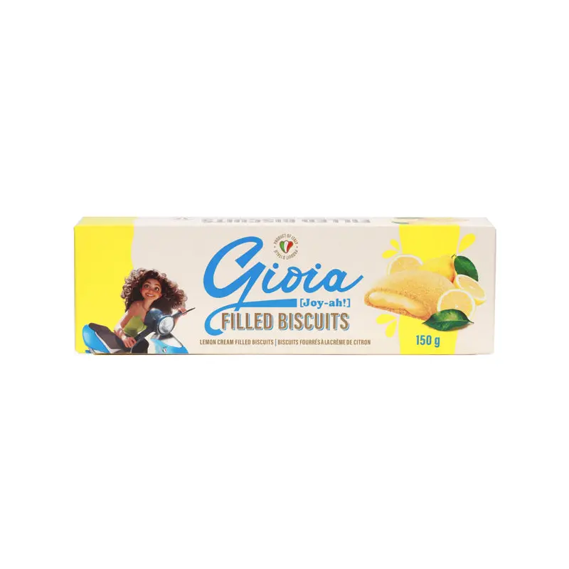 GIOIA - COOKIES LEMON CREAM FILL 150GR