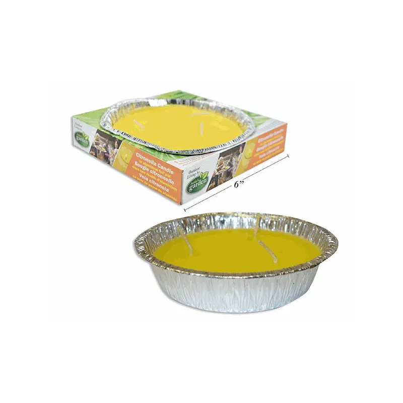 ANNIE GARDEN - 5.75IN CITRONELLA CANDLE IN ALUMINUM FOIL POT 130GR
