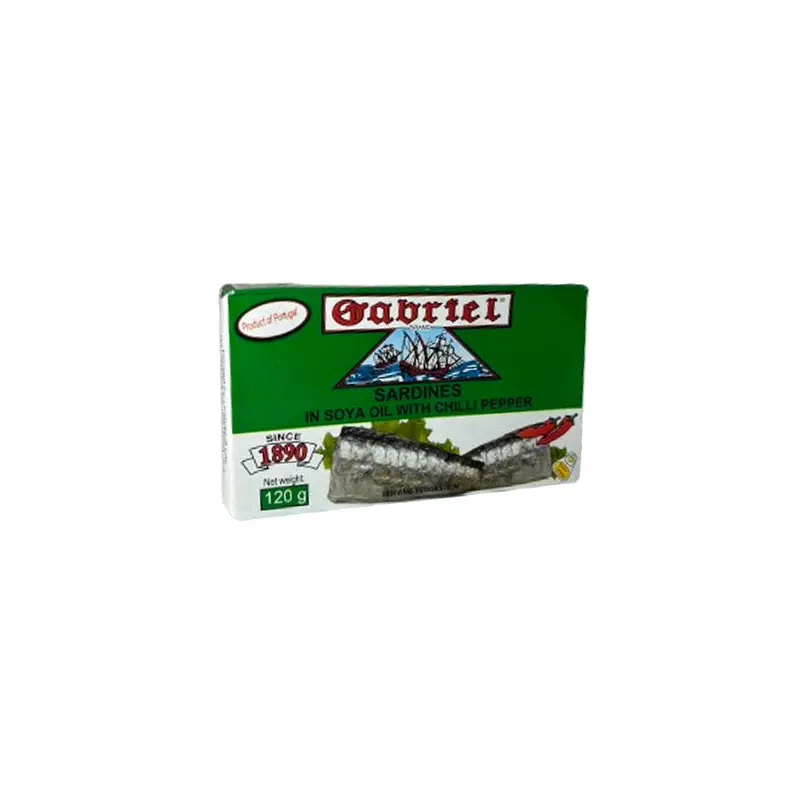 GABRIEL - SARDINES IN SOYA OIL WITH CHILLI 120GR