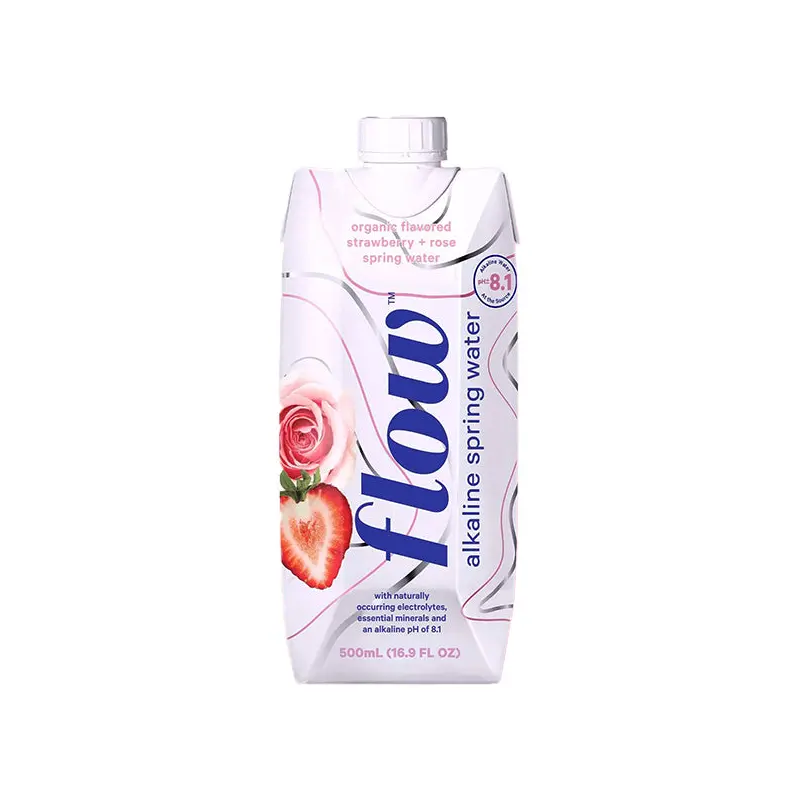 FLOW WATER - STRAWBERRY ROSE 12x500 ML