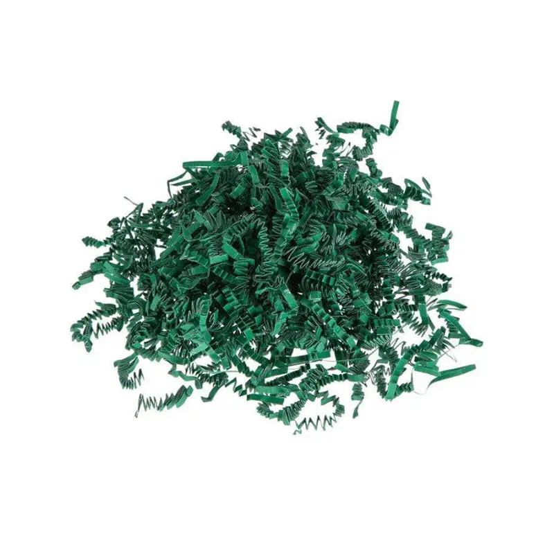FOREST GREEN CRINKLE CUT PAPER 1LB