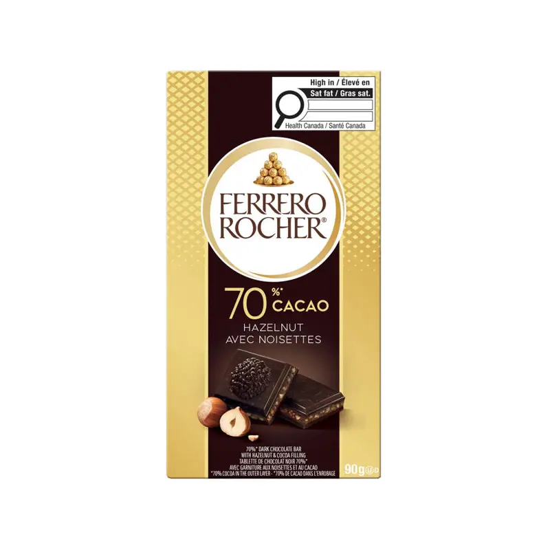 FERRERO - ROCHER DARK HAZELNUT BAR 16X90GR